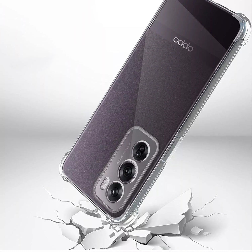 Калъф за Oppo Reno12, Techsuit, противоударен прозрачен, прозрачен