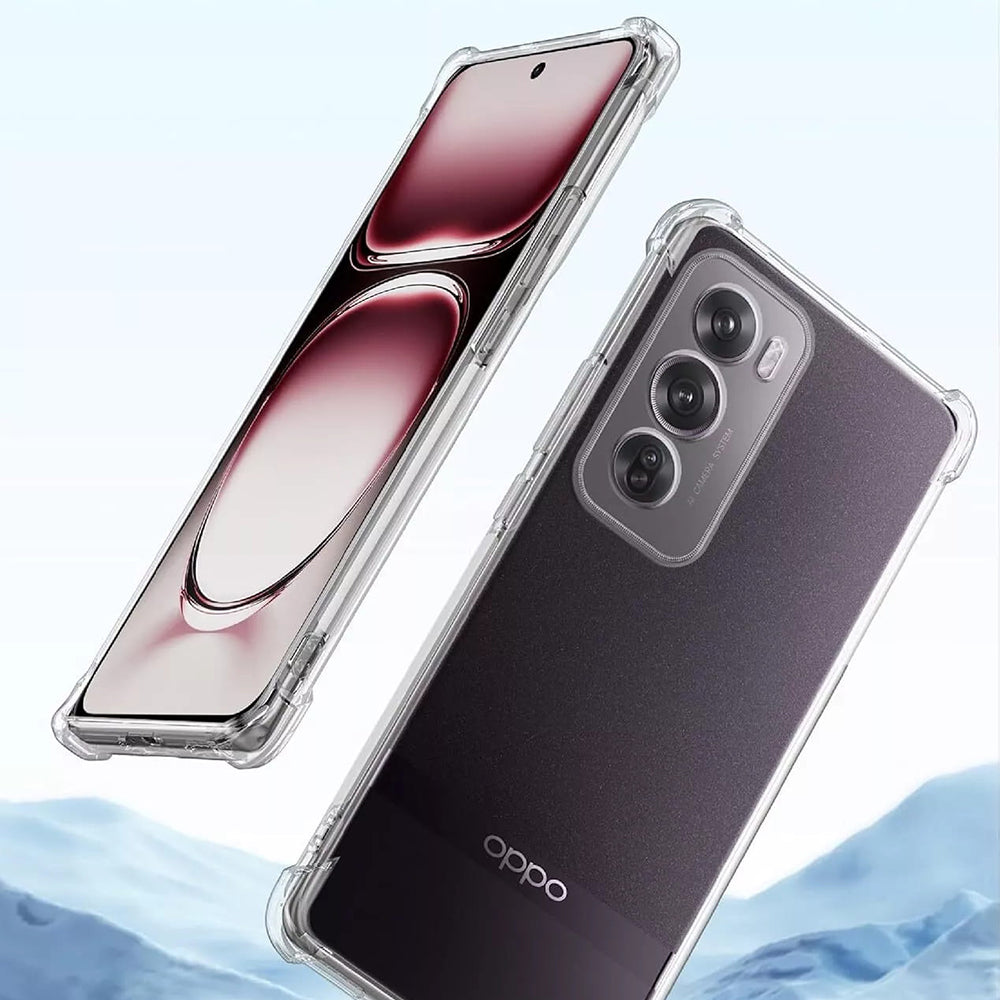 Калъф за Oppo Reno12, Techsuit, противоударен прозрачен, прозрачен