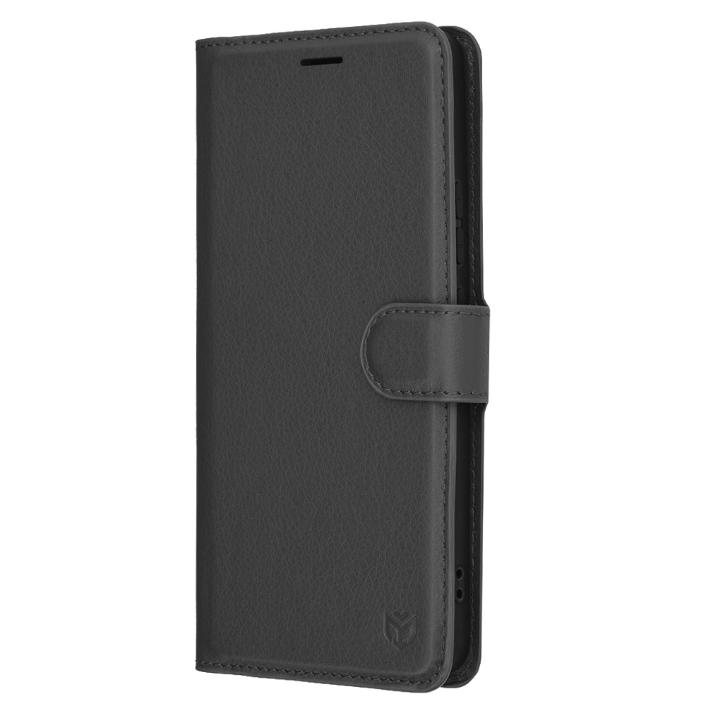 Калъф за Oppo Reno13 FS 5G / Reno13 F 4G / Reno13 F, Techsuit, кожен портфейл, черен