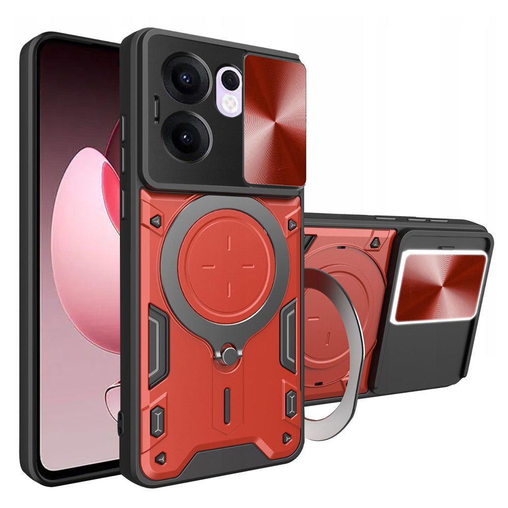 Калъф за Oppo Reno13 FS 5G / Reno13 F 4G / Reno13 F, Techsuit, CamGuard Pro, Червен