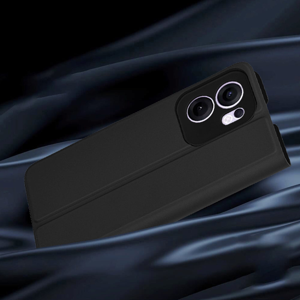 Калъф за Oppo Reno13 FS 5G / Reno13 F 4G / Reno13 F, Techsuit, Magskin Book, Черен