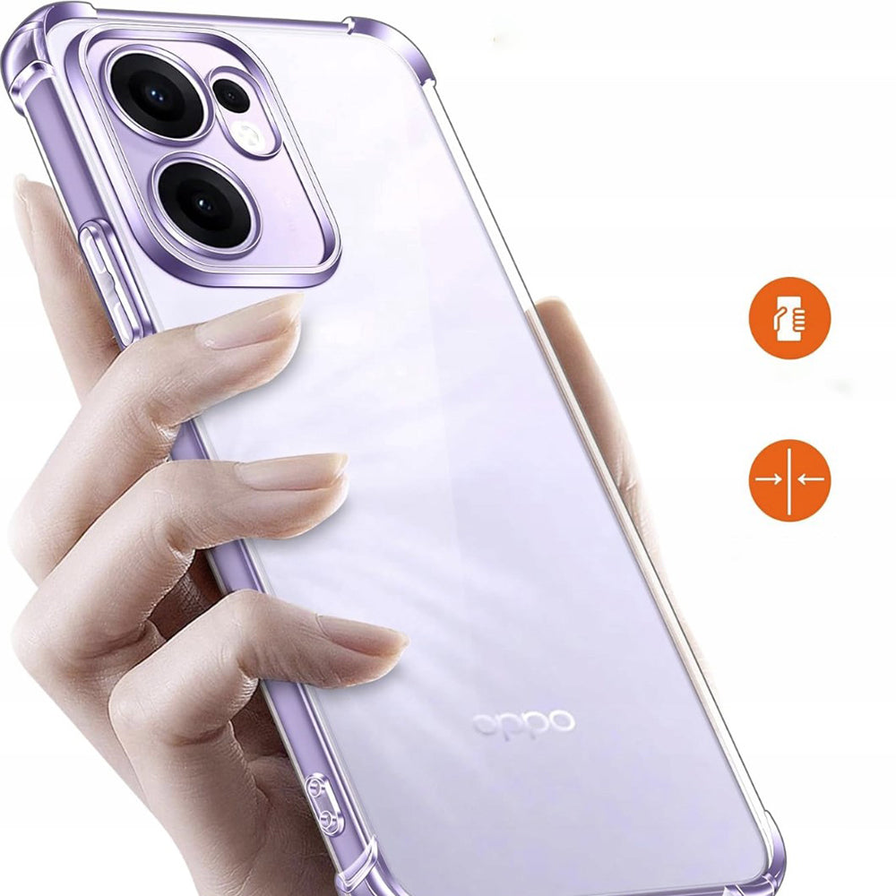 Калъф за Oppo Reno13 FS 5G / Reno13 F 4G / Reno13 F, Techsuit, противоударен прозрачен, прозрачен