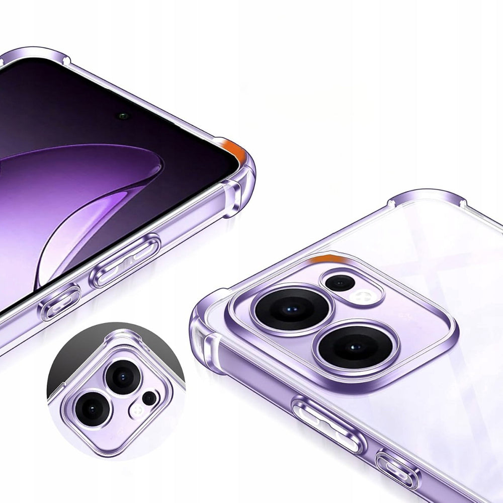 Калъф за Oppo Reno13 FS 5G / Reno13 F 4G / Reno13 F, Techsuit, противоударен прозрачен, прозрачен