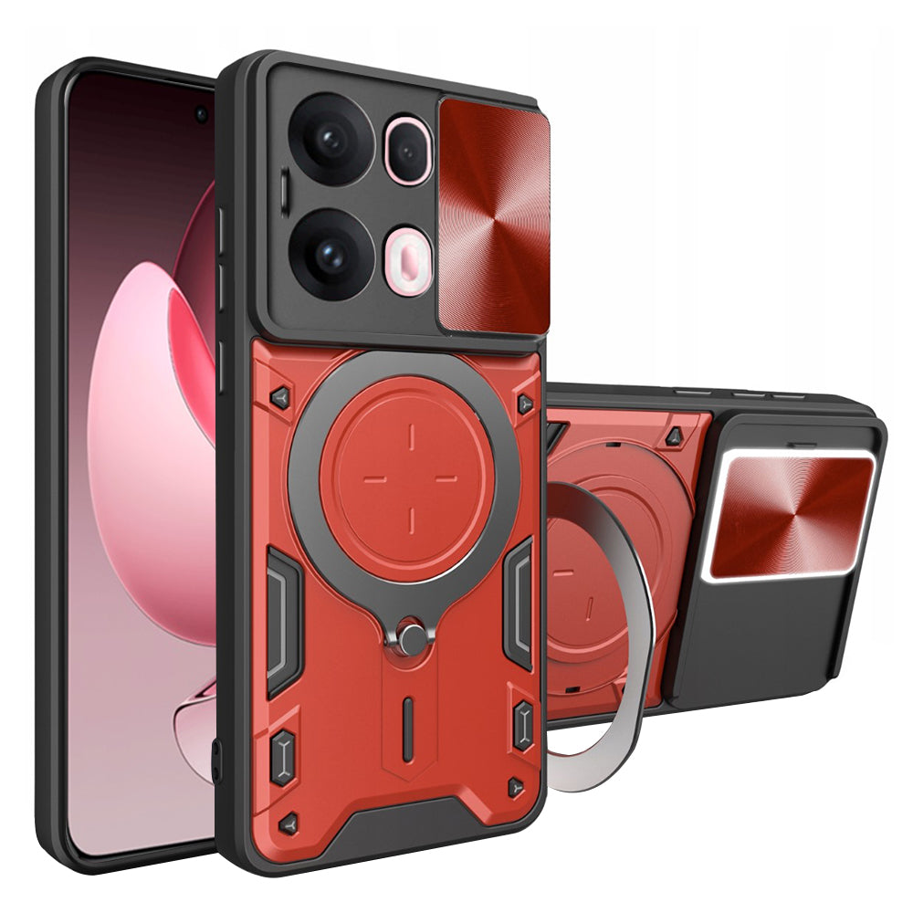 Калъф за Oppo Reno13 Pro, Techsuit, CamGuard Pro, Червен