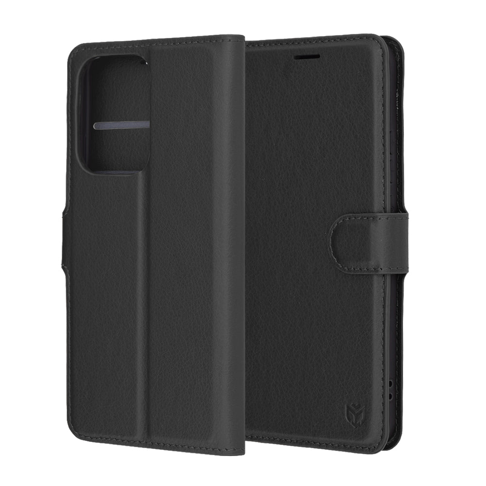 Калъф за Oppo Reno13 Pro, Techsuit, Leather Folio, Черен