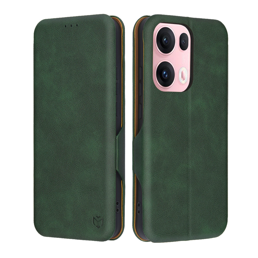 Калъф за Oppo Reno13 Pro, Techsuit, Safe Wallet Plus, Зелен