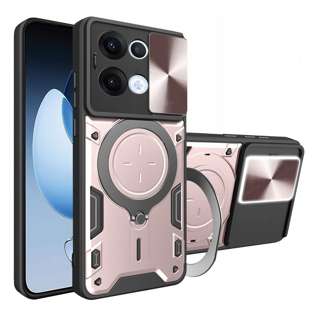 Калъф за Oppo Reno13, Techsuit, CamGuard Pro, Розово злато