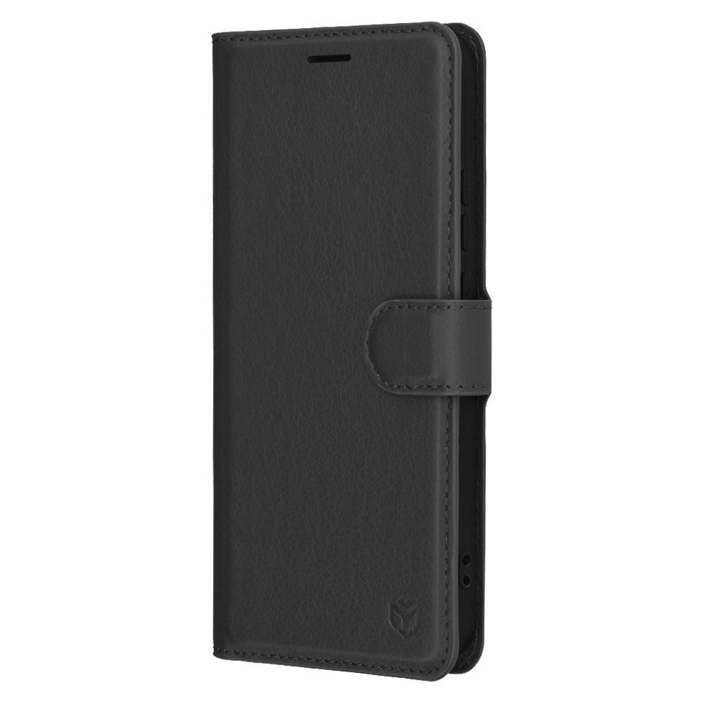 Калъф за Oppo Reno13, Techsuit, Leather Folio, Черен