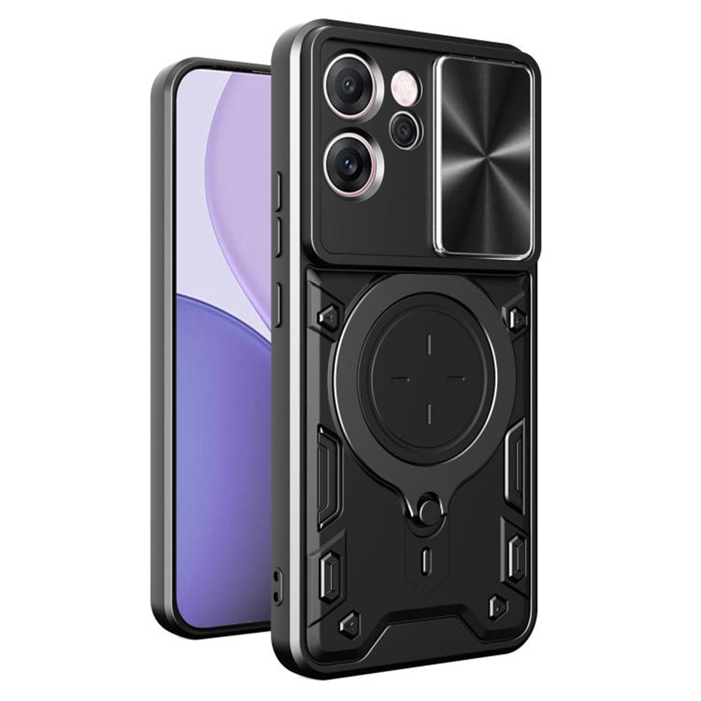 Калъф за Oppo Reno14 FS 5G / Reno14 F, Techsuit, CamGuard Pro, Черен