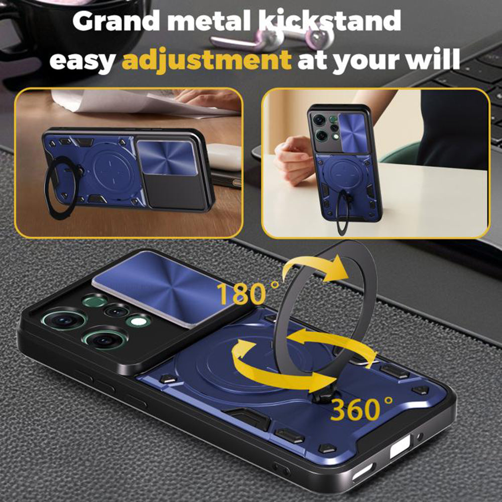 Калъф за Oppo Reno14, Techsuit, CamGuard Pro, Син