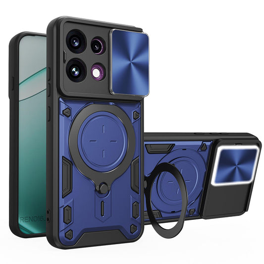 Калъф за Oppo Reno16 F / Reno16 FS, Techsuit, CamGuard Pro, Син
