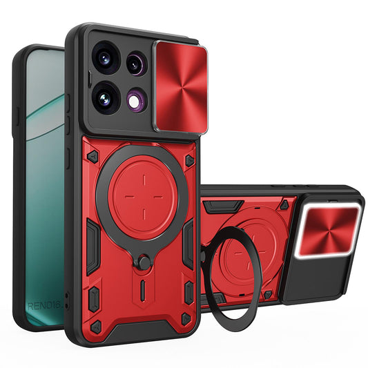 Калъф за Oppo Reno16 F / Reno16 FS, Techsuit, CamGuard Pro, Червен