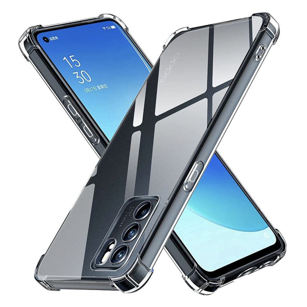 Калъф за Oppo Reno6 5G, Techsuit, противоударен прозрачен, прозрачен