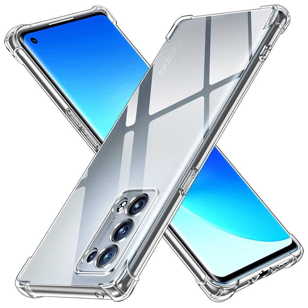 Калъф за Oppo Reno6 Pro 5G (Snapdragon), Techsuit, противоударен прозрачен, прозрачен