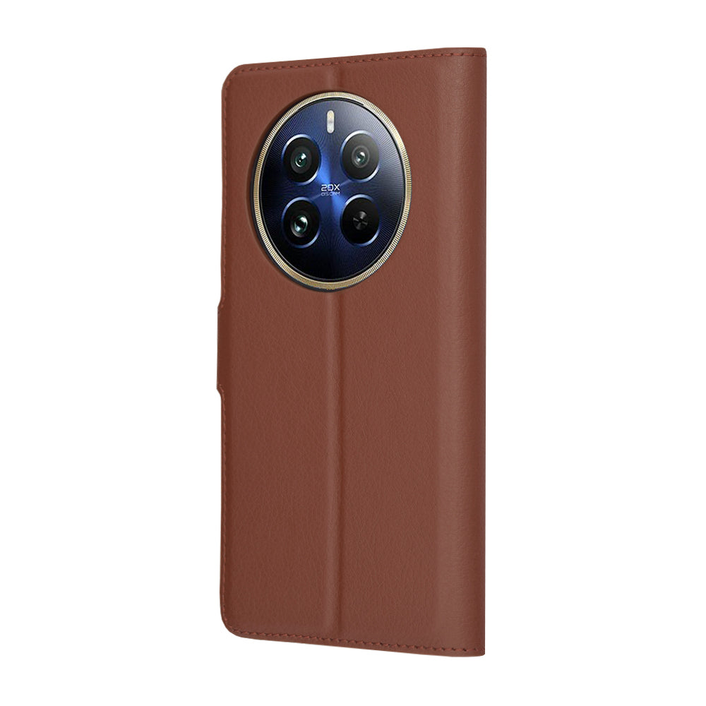Калъф за Realme 12 Pro / 12 Pro+, Techsuit, Leather Folio, Кафяв