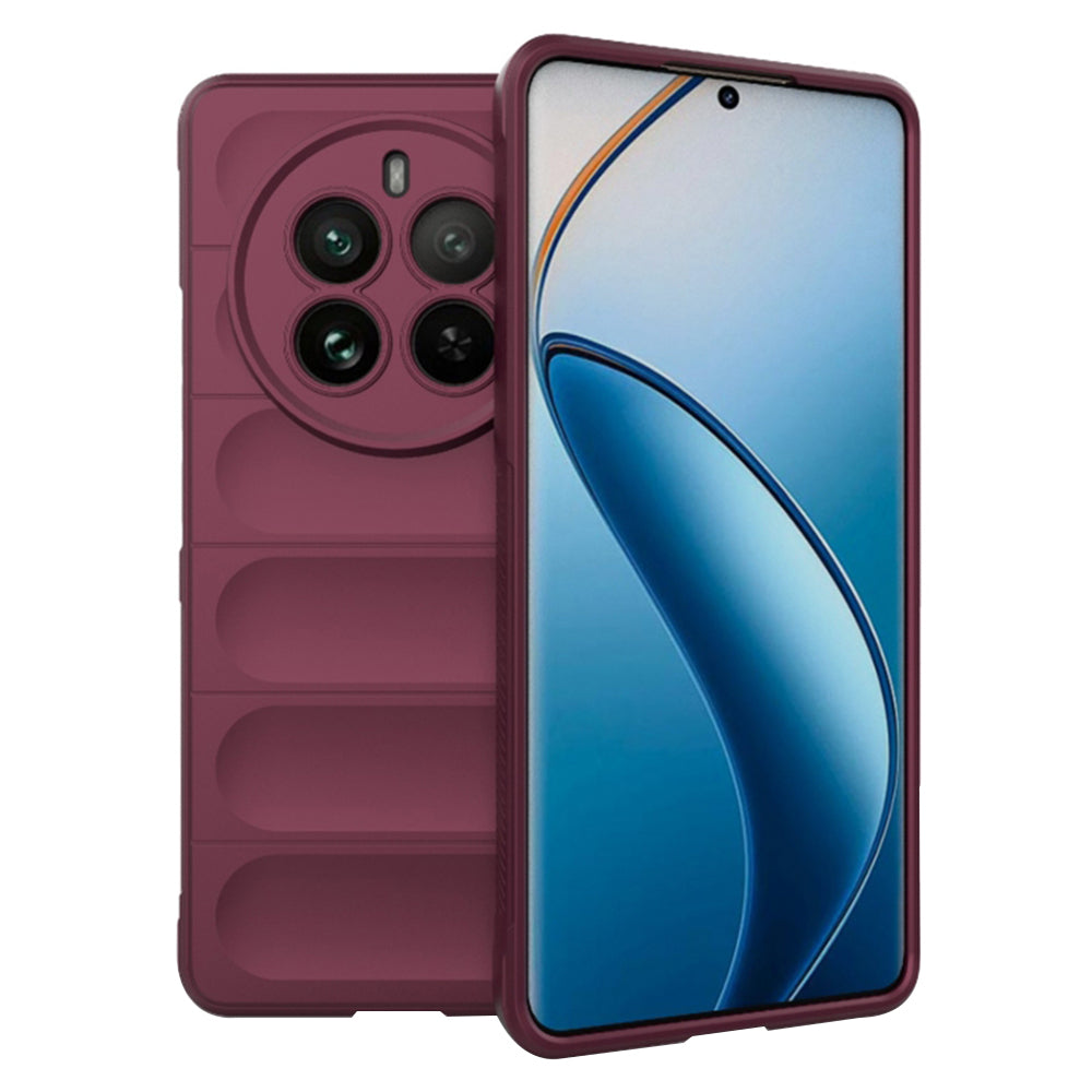 Калъф за Realme 12 Pro / 12 Pro+, Techsuit, Magic Shield, Бордо