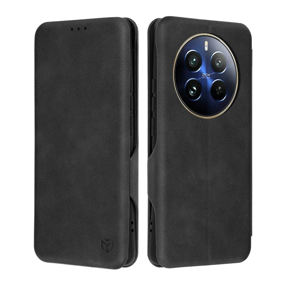 Калъф за Realme 12 Pro / 12 Pro+, Techsuit, Safe Wallet Plus, Черен
