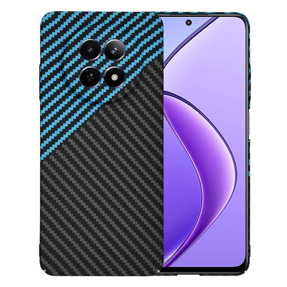 Калъф за Realme 12x / 12, Techsuit, Carbonite FiberShell, Черно Синьо