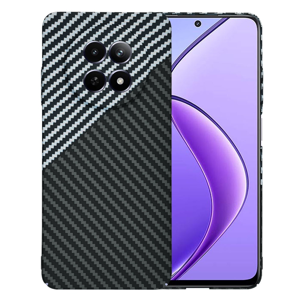 Калъф за Realme 12x / 12, Techsuit, Carbonite FiberShell, Черно Сиво
