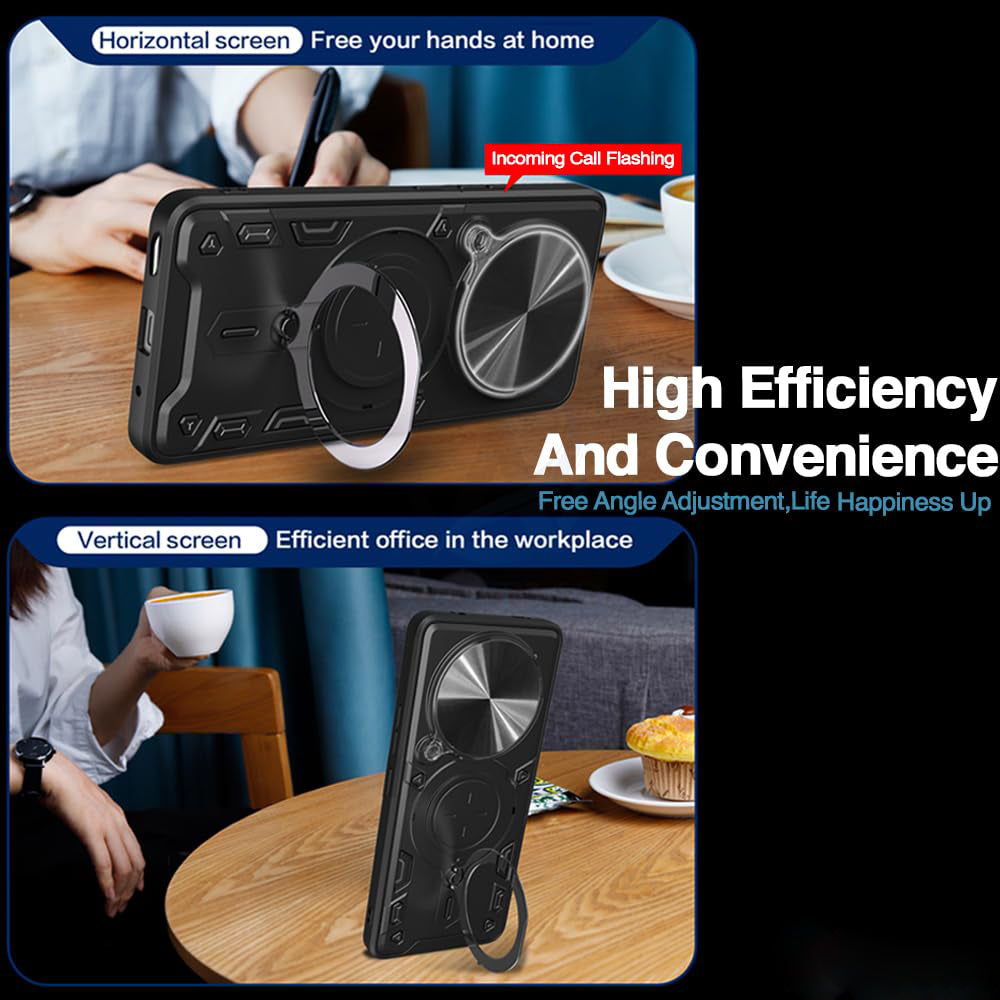 Калъф за Realme 14 Pro+, Techsuit, CamGuard Pro, Черен