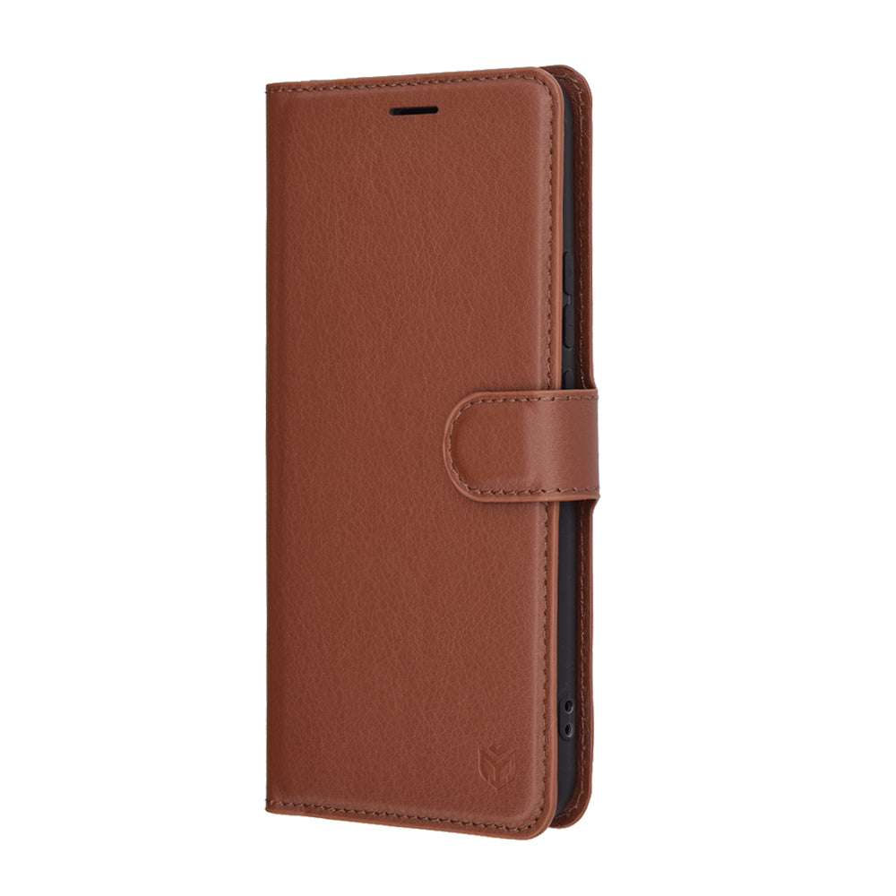 Калъф за Realme 14 Pro+, Techsuit, Leather Folio, Кафяв