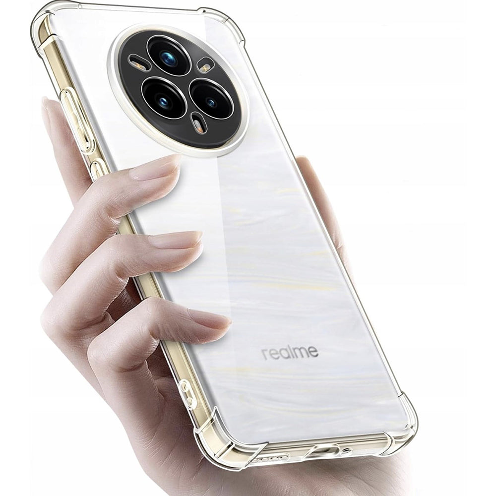 Калъф за Realme 14 Pro+, Techsuit, противоударен прозрачен, прозрачен