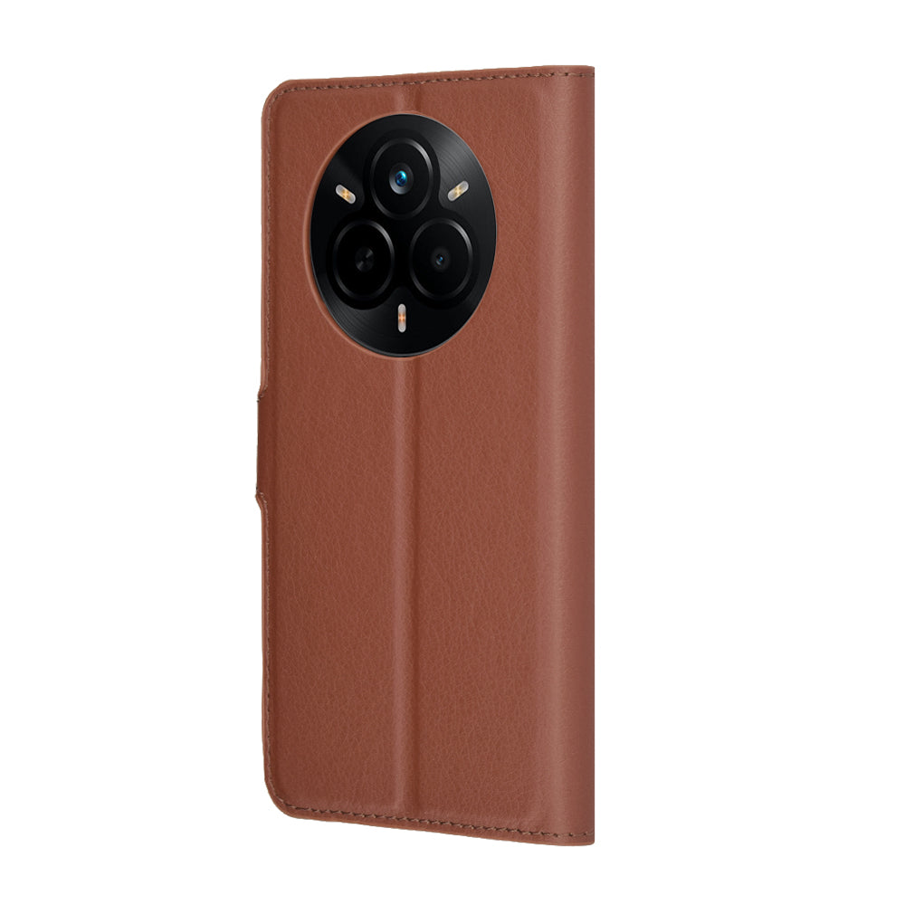 Калъф за Realme 14 Pro, Techsuit, Leather Folio, Кафяв