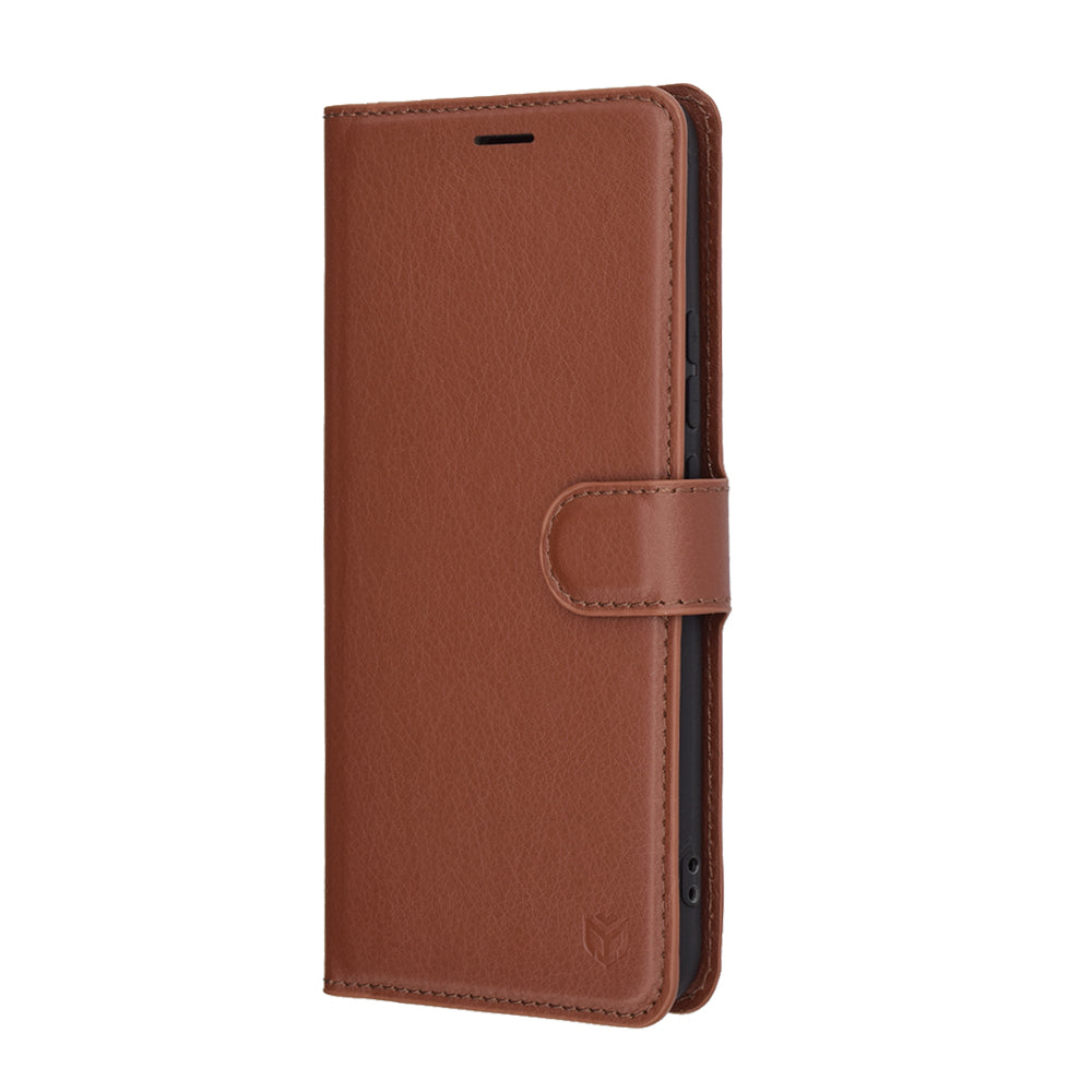 Калъф за Realme 14 Pro, Techsuit, Leather Folio, Кафяв