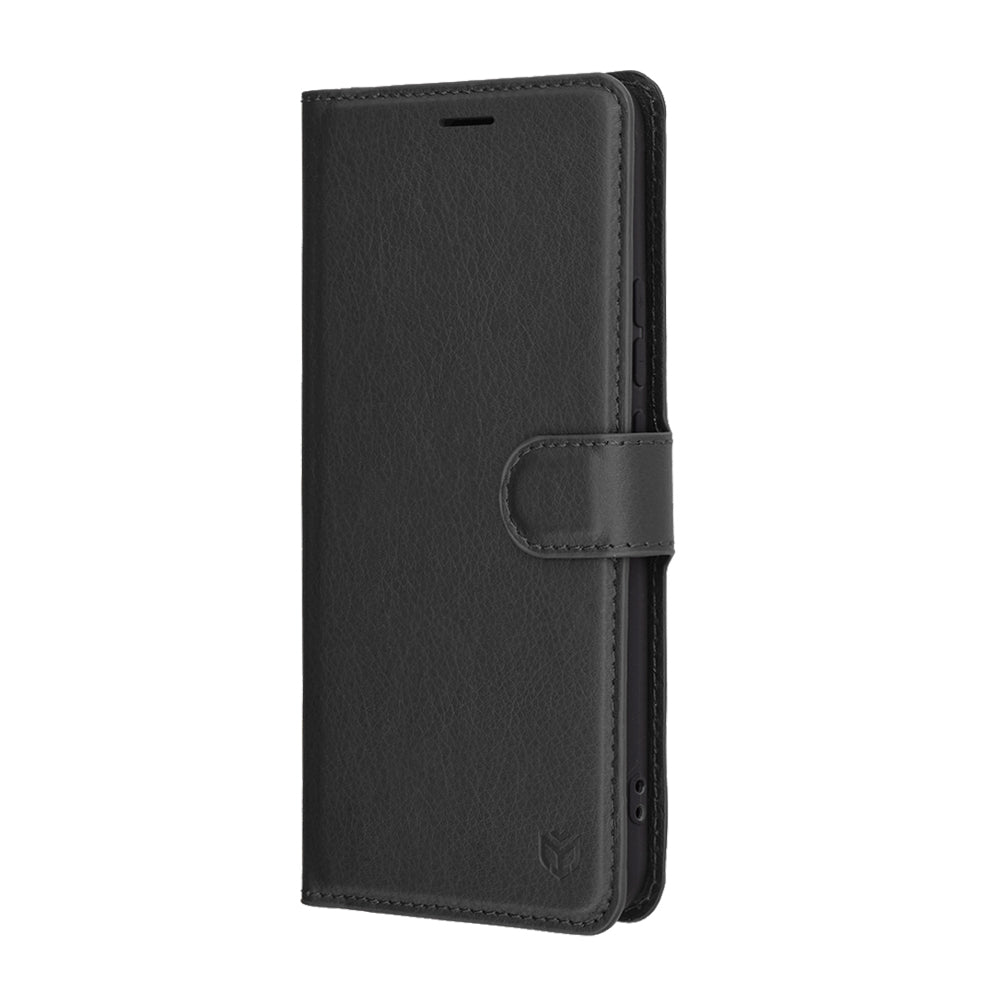 Калъф за Realme 14 Pro, Techsuit, Leather Folio, Черен