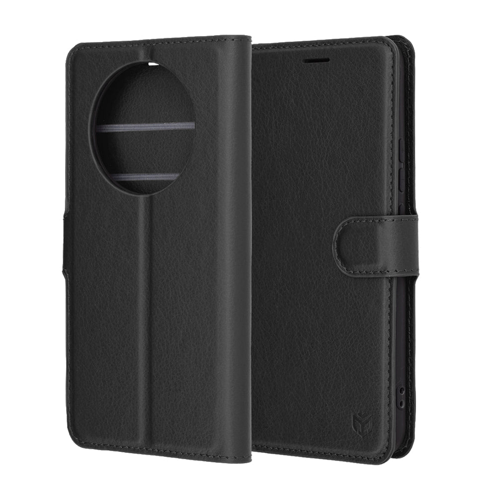 Калъф за Realme 14 Pro, Techsuit, Leather Folio, Черен