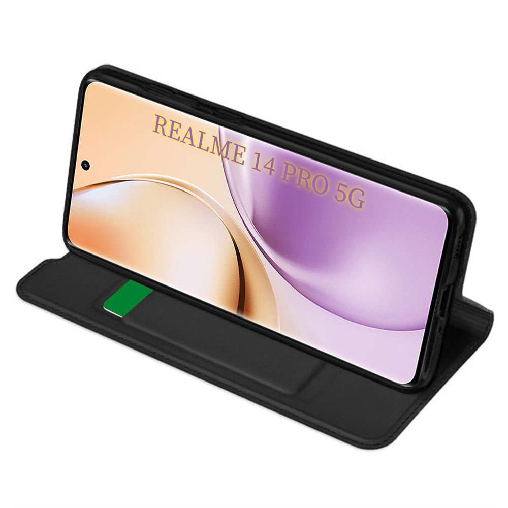 Калъф за Realme 14 Pro, Techsuit, Magskin Book, Черен