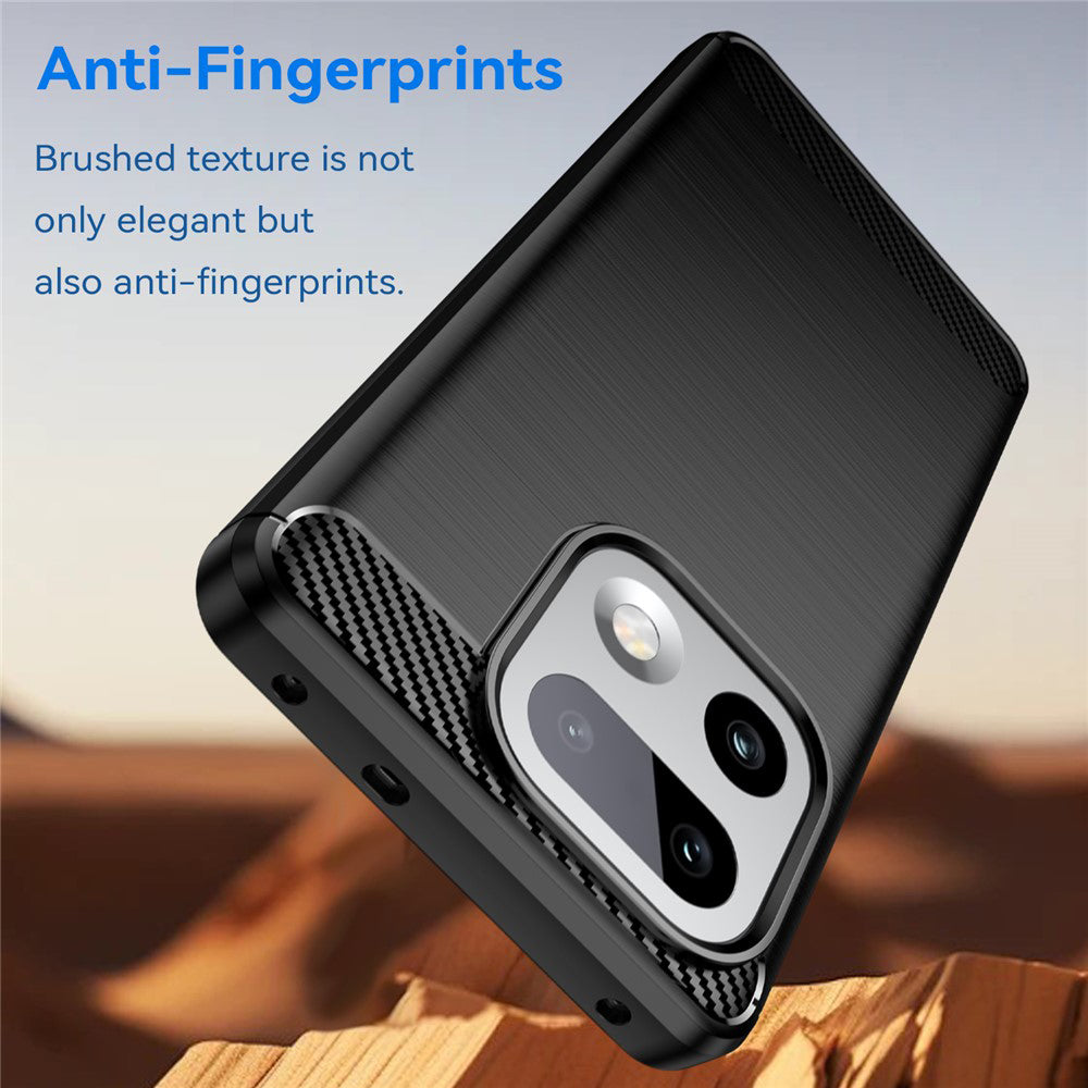 Калъф за Realme 16 Pro+, Techsuit, Карбон, Черен