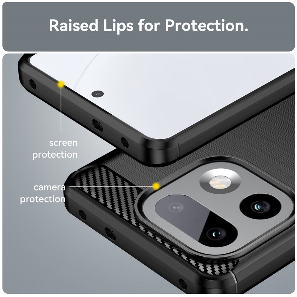 Калъф за Realme 16 Pro+, Techsuit, Карбон, Черен