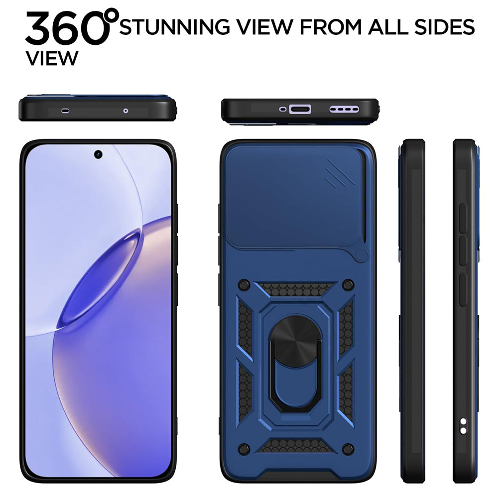 Калъф за Realme 16 Pro, Techsuit, CamShield, Син