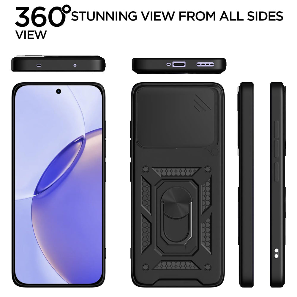 Калъф за Realme 16 Pro, Techsuit, CamShield, Черен