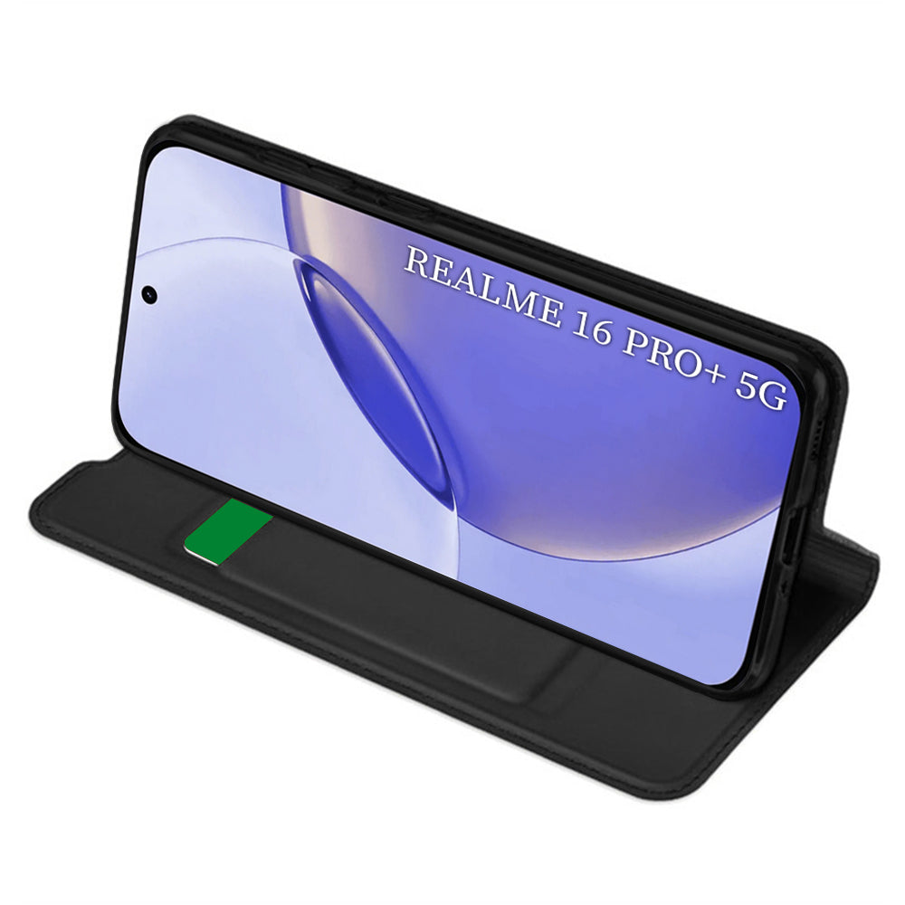 Калъф за Realme 16 Pro, Techsuit, Magskin Book, Черен