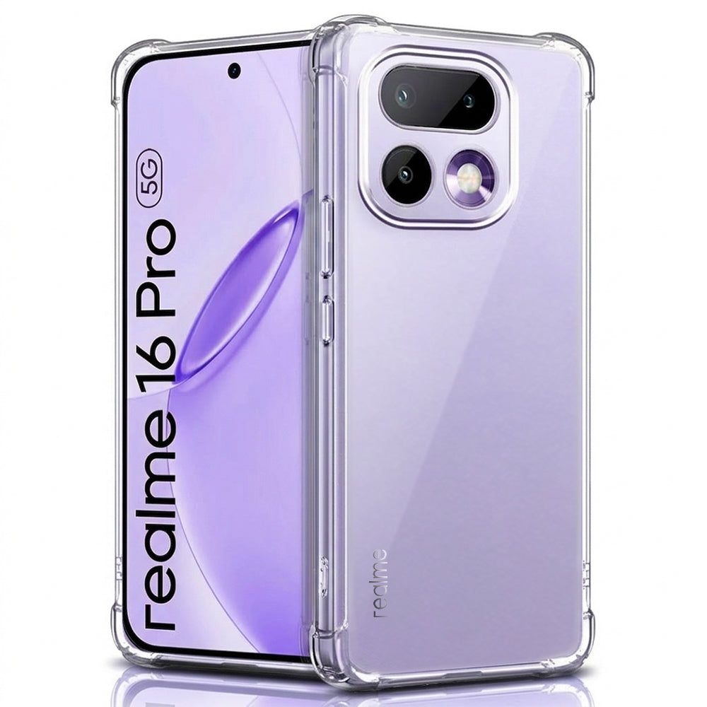 Калъф за Realme 16 Pro, Techsuit, Shockproof Clear, Прозрачен