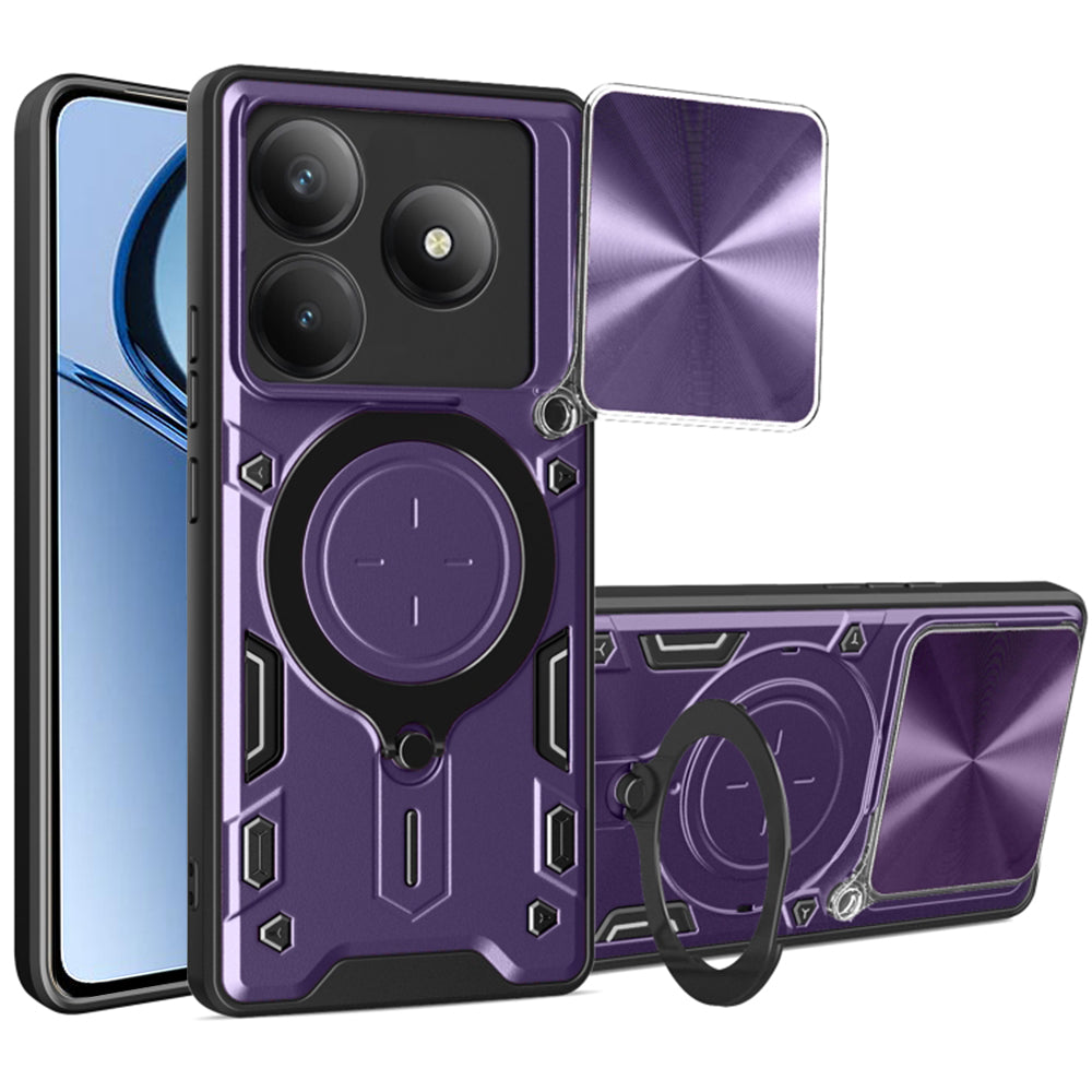 Калъф за Realme C63 / C61, Techsuit, CamGuard Pro, Лилав