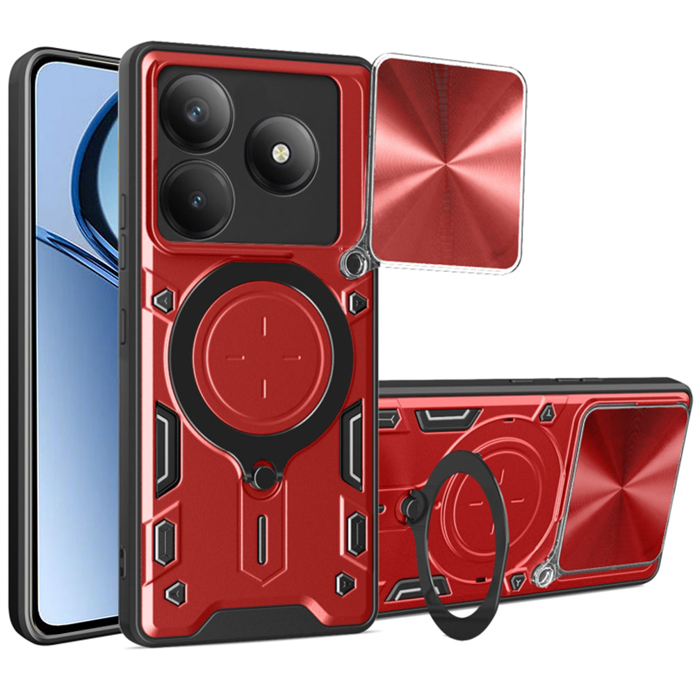 Калъф за Realme C63 / C61, Techsuit, CamGuard Pro, Червен