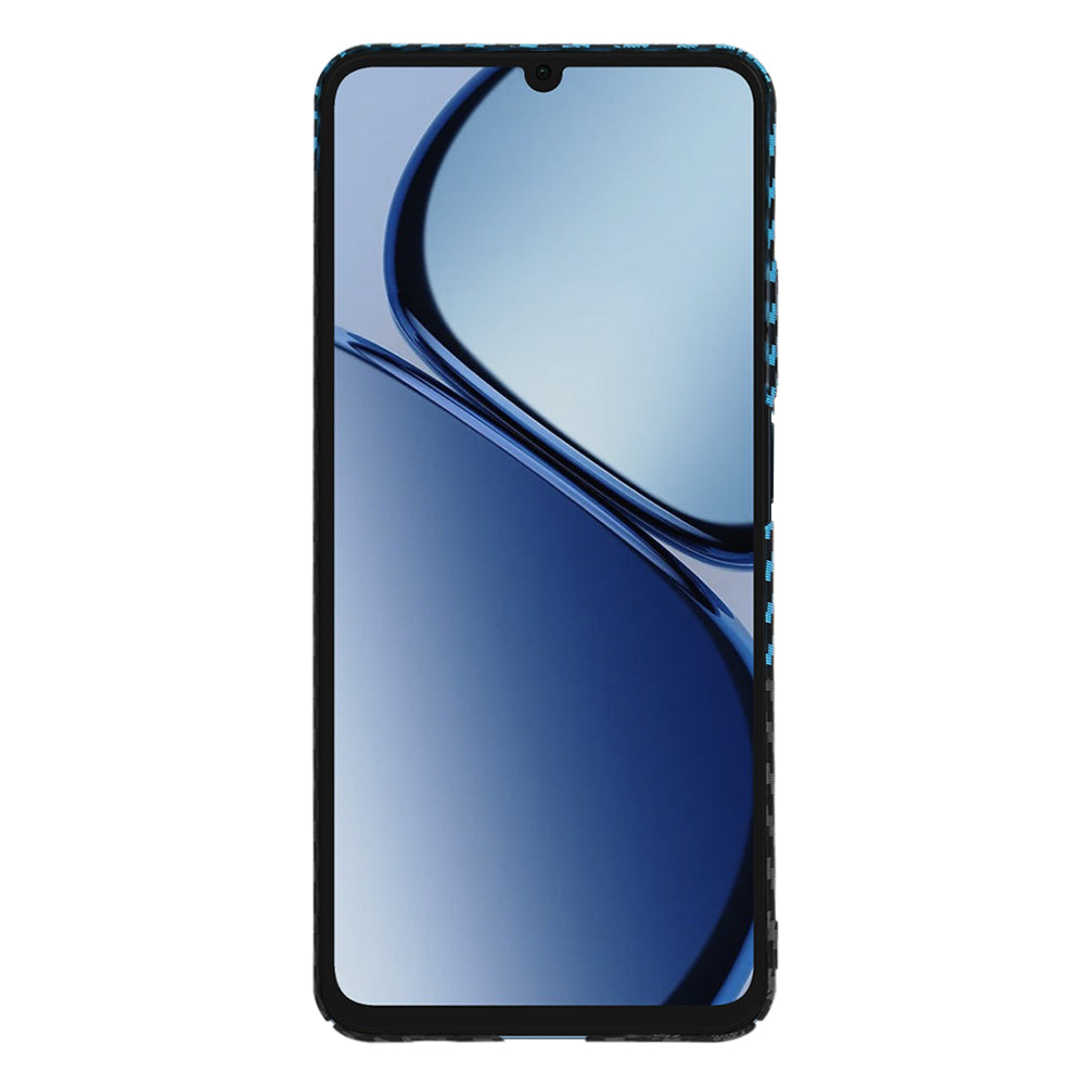 Калъф за Realme C63 / C61, Techsuit, Carbonite FiberShell, Черно Синьо