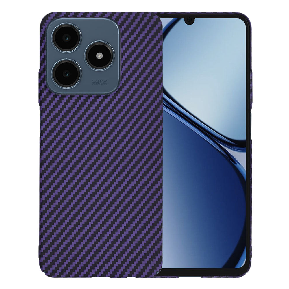 Калъф за Realme C63 / C61, Techsuit, Carbonite FiberShell, лилав