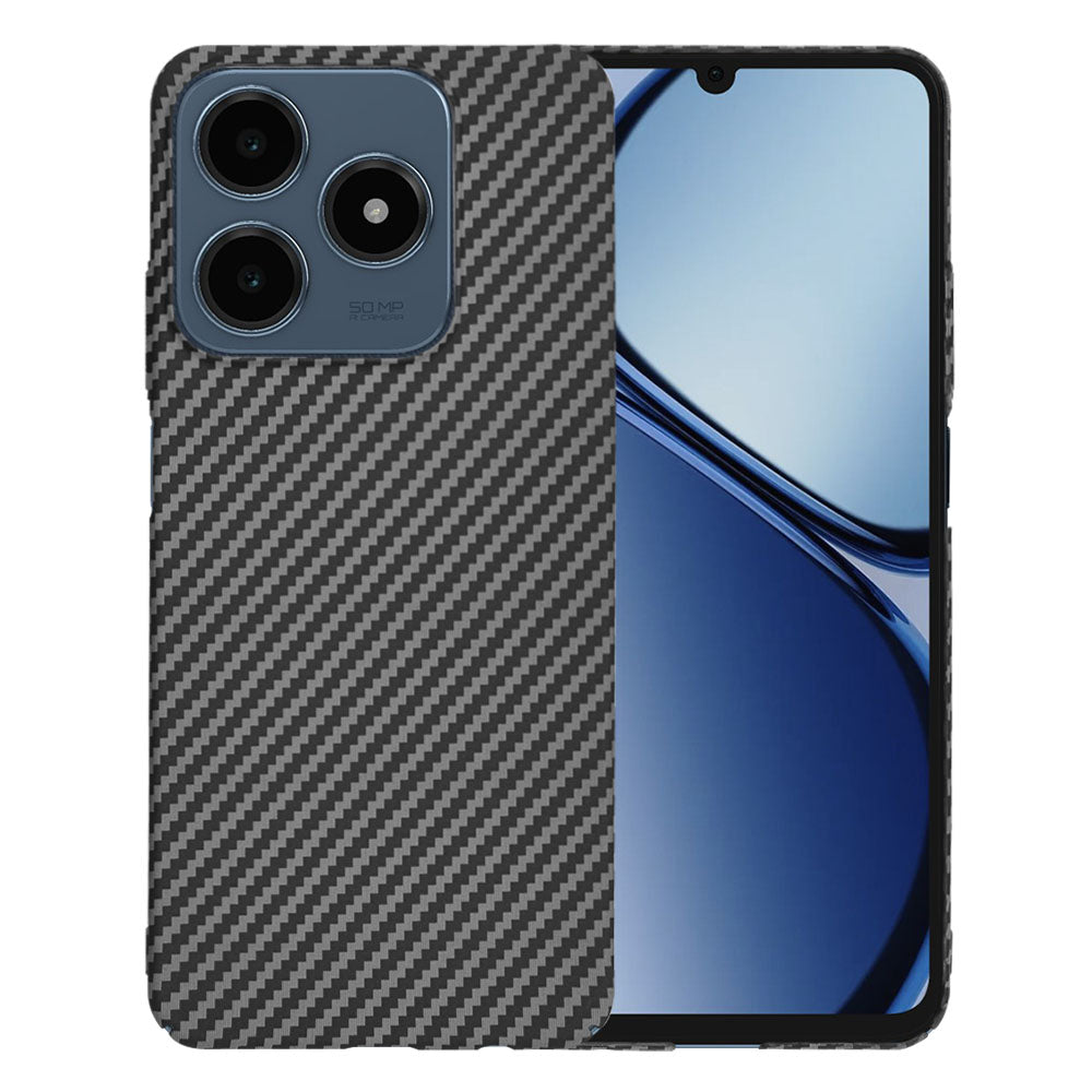 Калъф за Realme C63 / C61, Techsuit, Carbonite FiberShell, Черен
