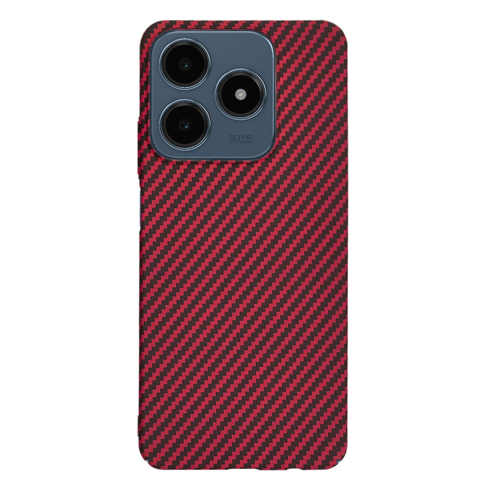 Калъф за Realme C63 / C61, Techsuit, Carbonite FiberShell, Червен