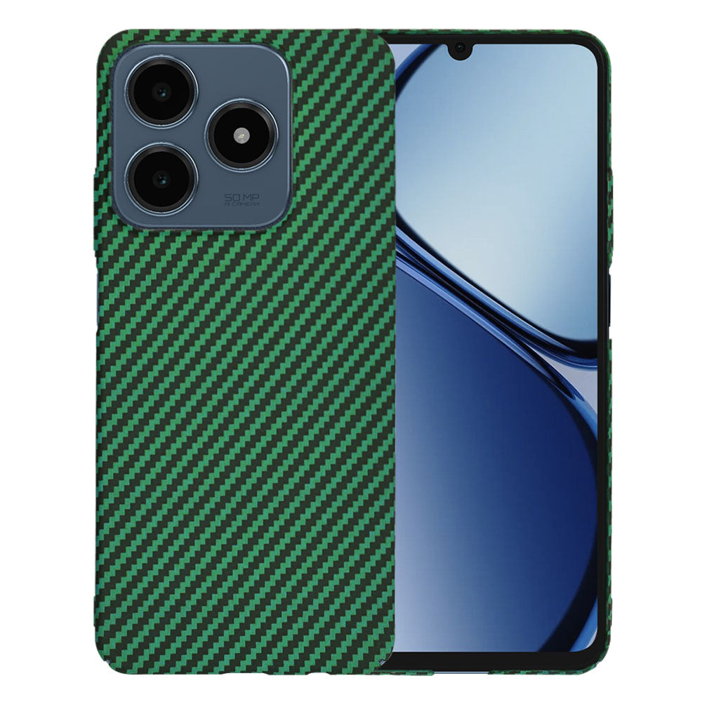 Калъф за Realme C63 / C61, Techsuit, Carbonite FiberShell, Зелен