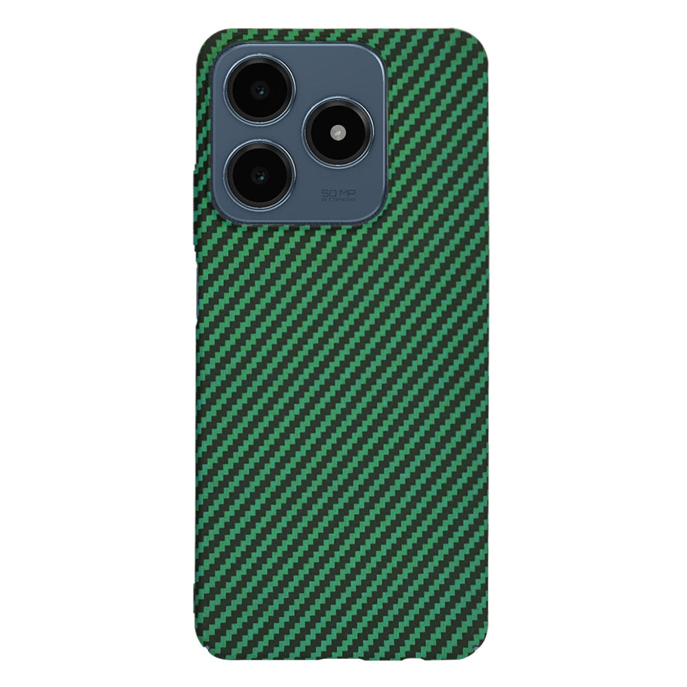 Калъф за Realme C63 / C61, Techsuit, Carbonite FiberShell, Зелен