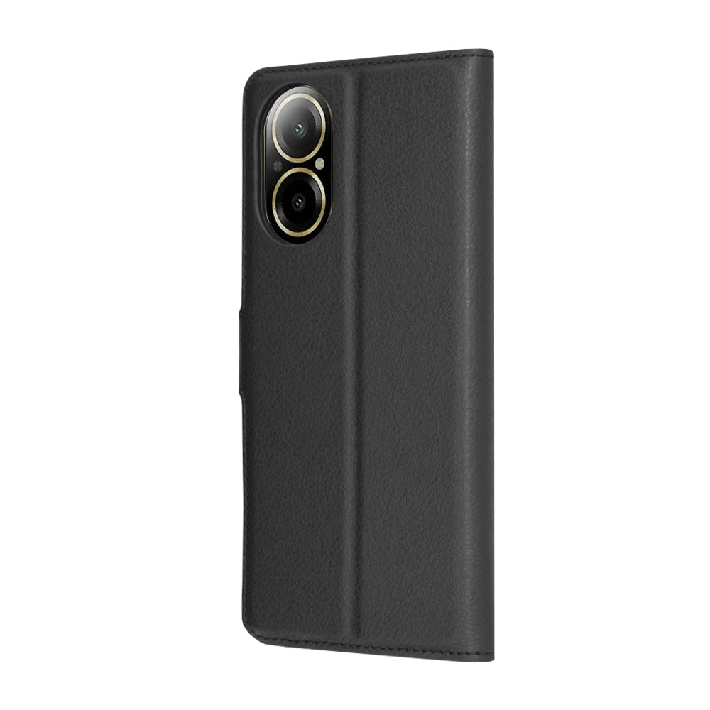 Калъф за Realme C67 4G, Techsuit, Leather Folio, Черен