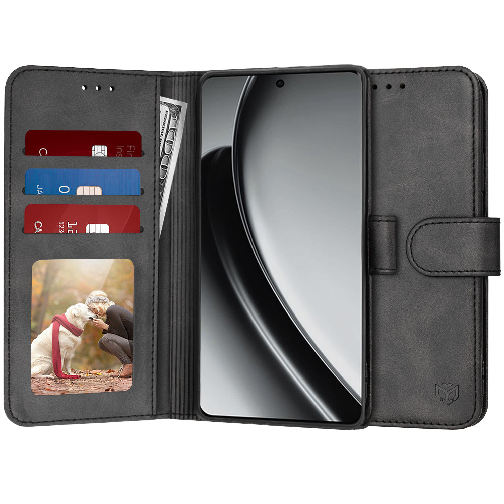 Калъф за Realme GT 6T / GT 6, Techsuit, Diary Book, Черен