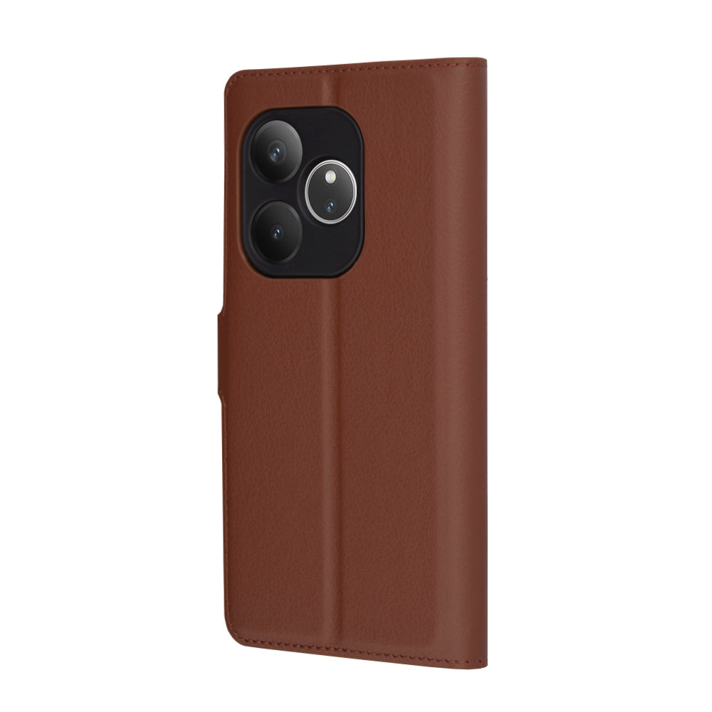 Калъф за Realme GT 6T / GT 6, Techsuit, Leather Folio, Кафяв
