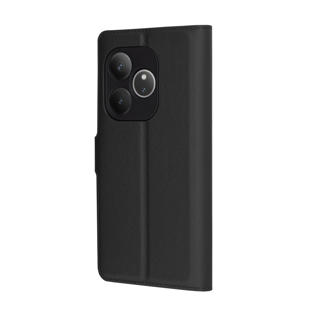 Калъф за Realme GT 6T / GT 6, Techsuit, Leather Folio, Черен