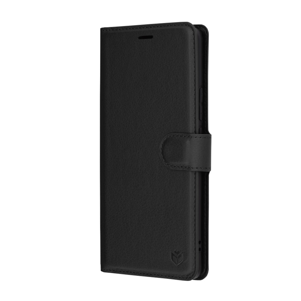Калъф за Realme GT 6T / GT 6, Techsuit, Leather Folio, Черен